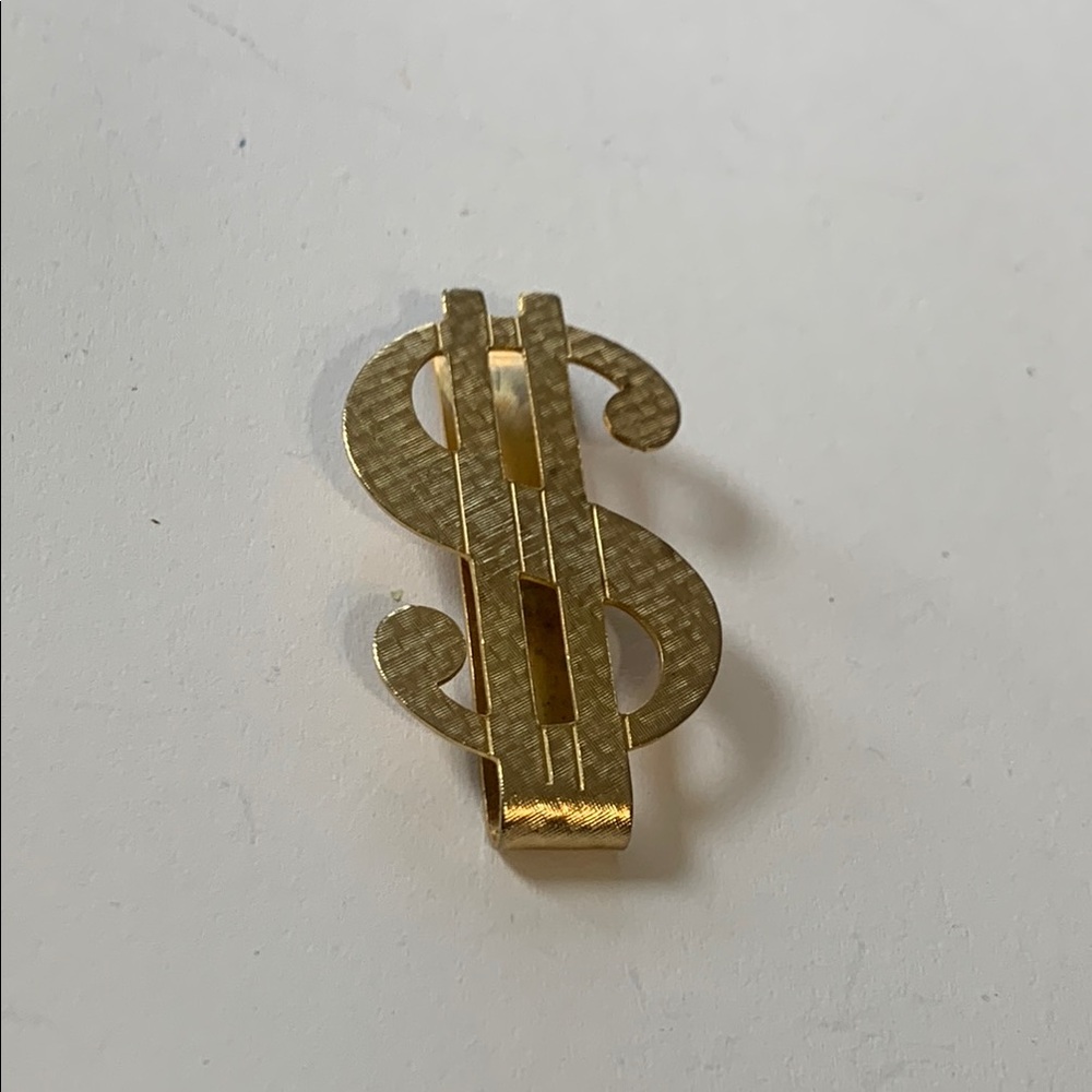 Gold Dollar Sign Money Clip
